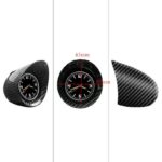 Luminous Car Interior Dashboard Clock Glossy Carbon - Image 6