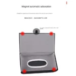 Car Tissue Box Holder Luxury PU Leather Rectangular - Image 2