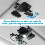 A1 Glasses Holders for Car Sun Visor, Sunglasses Eyeglasses Mount with Ticket Card Clip - Image 4