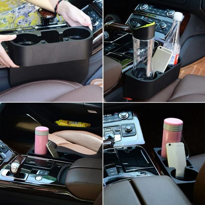 Car Seat Gap Cup Drink Holder Cup Storage Box Phone Holder - Image 5