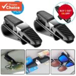 A1 Glasses Holders for Car Sun Visor, Sunglasses Eyeglasses Mount with Ticket Card Clip - Image 5