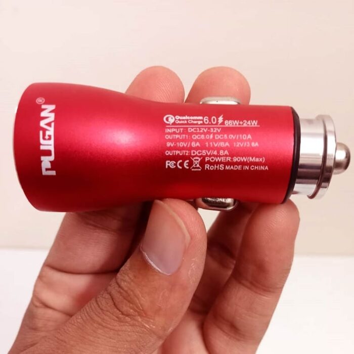 Pugan car fast charger 15A USB 3 in 1 - Image 1