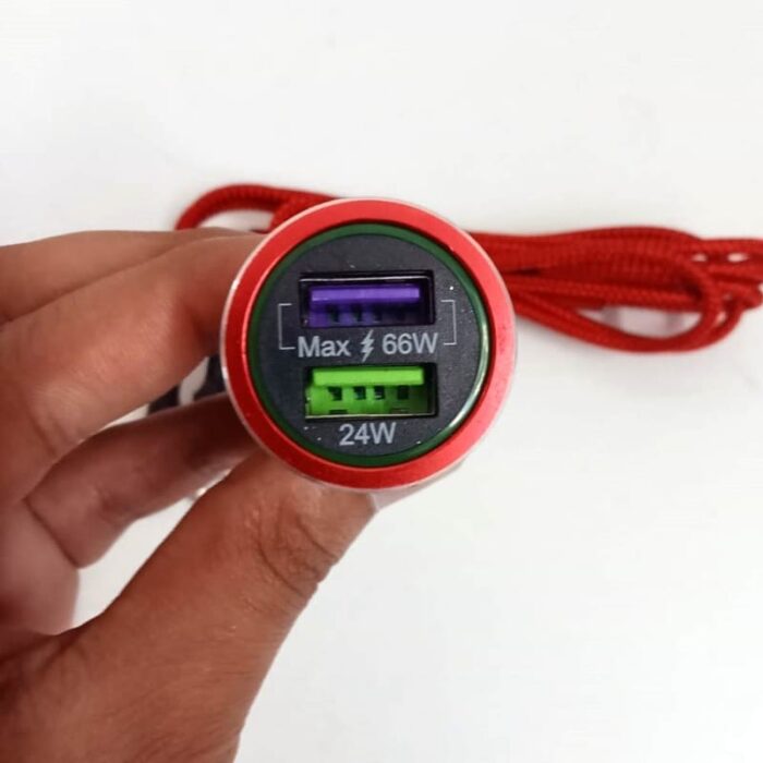 Pugan car fast charger 15A USB 3 in 1 - Image 6