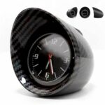 Luminous Car Interior Dashboard Clock Glossy Carbon - Image 4
