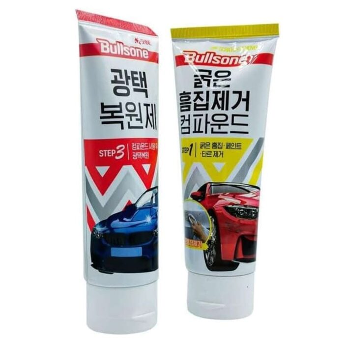Bullsone Car Scratch Remover (Step 1) | Car Finish Polish (Step 3) 200g kit made in Korea - Image 5