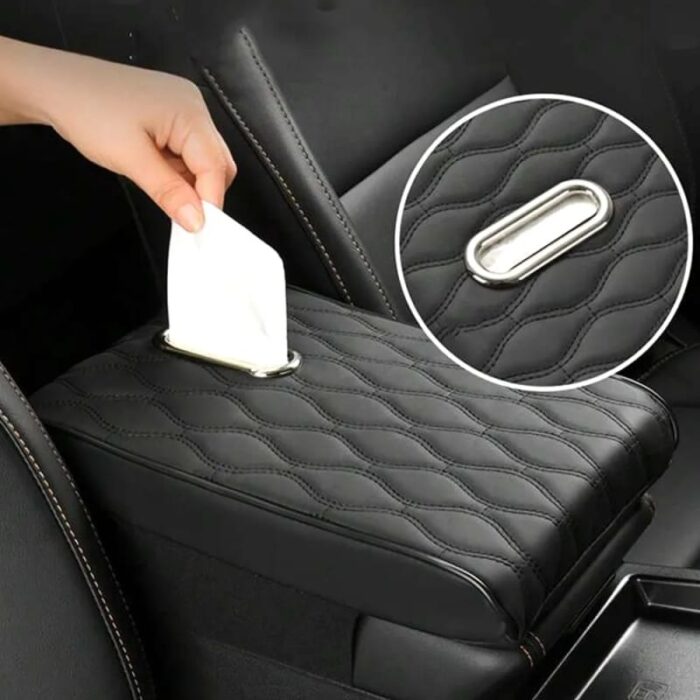 Premium 2 in 1 Arm Rest Support With Tissue Box - Image 1