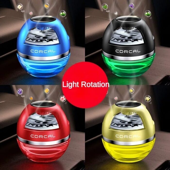 Premium & Luxury Solar Car Air Freshener & Humidifier Rotating Light CDRCAL - Image 1