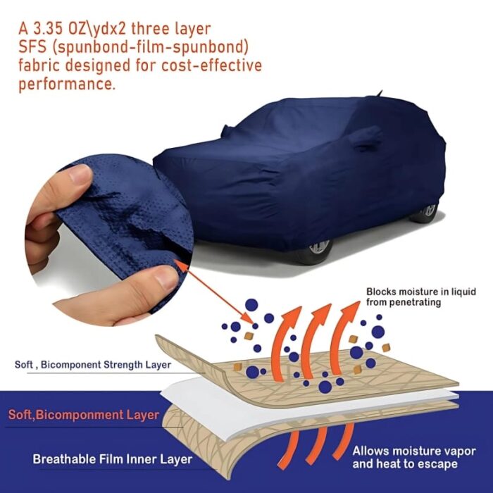 Premium 100% Waterproof Car Cover – Ultimate Protection for Your Car - Image 4