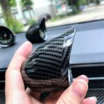 Luminous Car Interior Dashboard Clock Glossy Carbon - Image 2