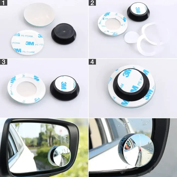 3R 2 Way Blind Spot Mirror Bike & Car - Image 10