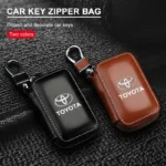 Car Key Cases Zipper Leather Toyota - Image 2