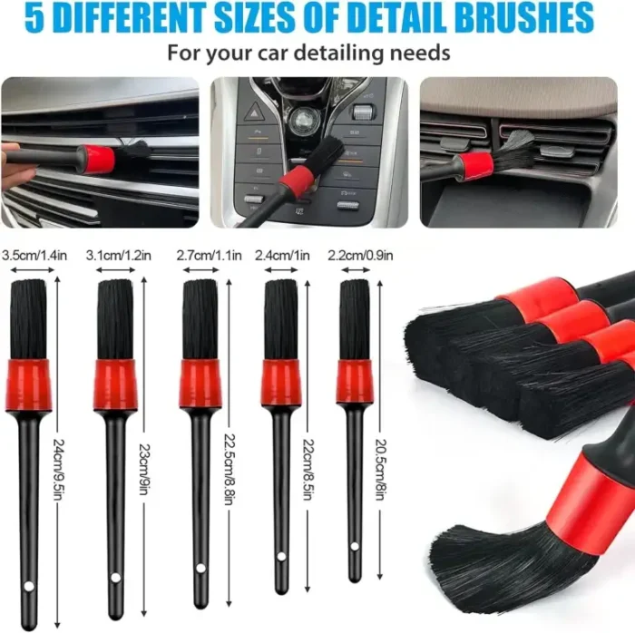 Car Cleaning Brush 5 pcs Set - Image 3