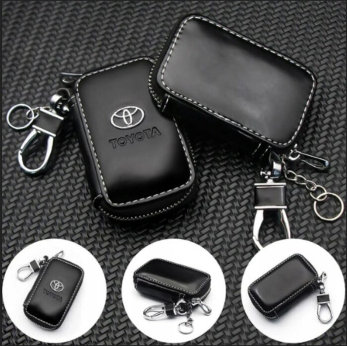 Car Key Cases Zipper Leather Toyota - Image 1