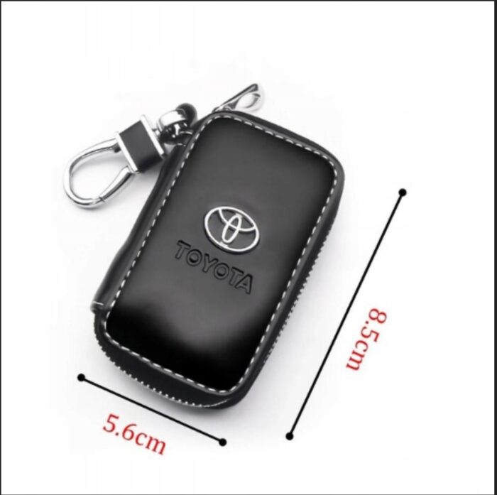 Car Key Cases Zipper Leather Toyota - Image 3
