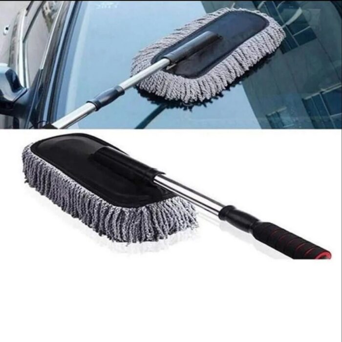 Car Duster Super Soft Microfiber with Anti-slip Extendable Handle 2 colours (Grey, Blue) - Image 5