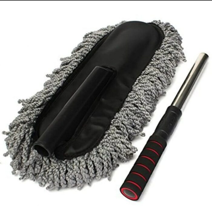 Car Duster Super Soft Microfiber with Anti-slip Extendable Handle 2 colours (Grey, Blue) - Image 6