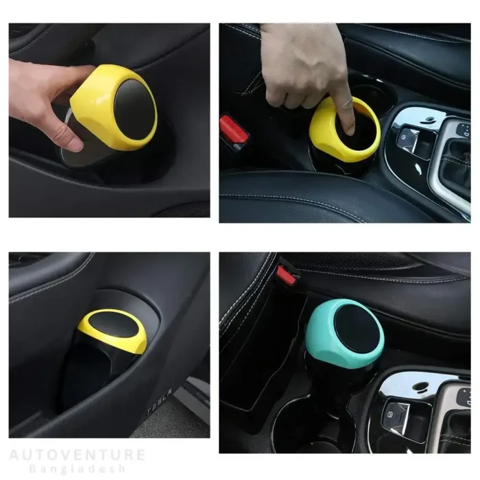 Car trash can – 3R Mini car garbage can- Automotive garbage bin - Image 1