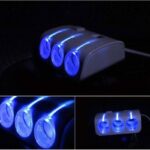 3 & 2 Socket 2 USB PLUG CHARGER MULTI CAR POWER LIGHTER SPLITTER