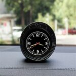 Luminous Car Interior Dashboard Clock Glossy Carbon - Image 8