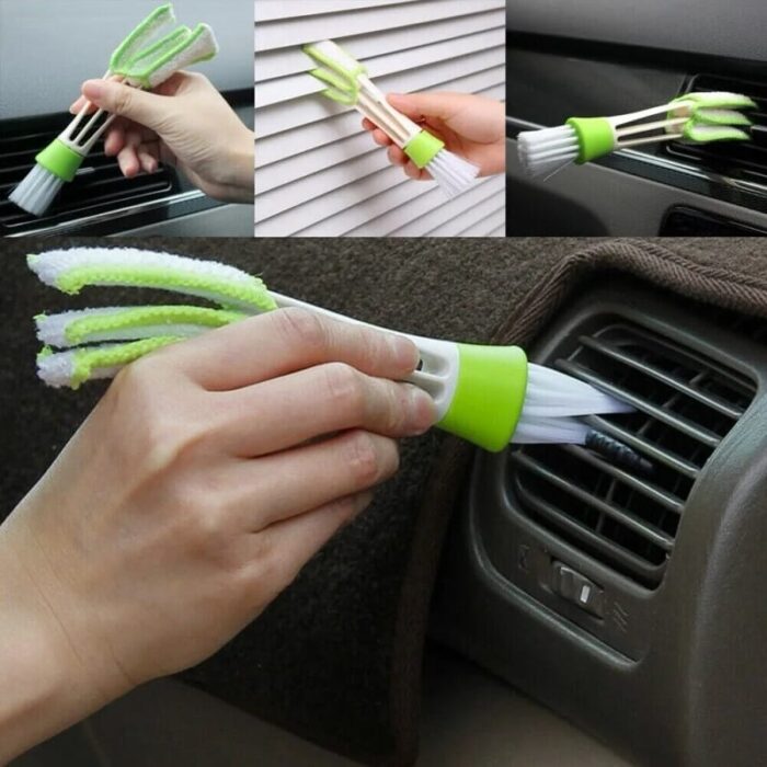 Multipurpose Air Vent Dust Cleaner for Car Interior Microfiber Car AC Cleaning Brush - Image 8