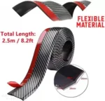 Carbon Fiber Bumper Lip Deflector- Universal Carbon Fiber Bumper Guard - 2.5 m - Image 2