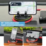 Non-Slip Phone Pad for 4-in-1 Car Multifunctional Mobile Holder, Parking Number Card, Perfume, and Mobile Mat 360 Degree Rotation and Number Plate - Image 4