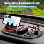 Non-Slip Phone Pad for 4-in-1 Car Multifunctional Mobile Holder, Parking Number Card, Perfume, and Mobile Mat 360 Degree Rotation and Number Plate - Image 24