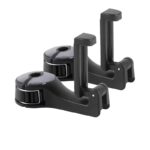 Car Headrest Hook with Phone Holder 2 in 1 | Car back Seat Hooks for Purses and Bags, 360° Rotation-2Pcs Set - Image 6