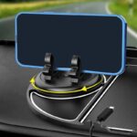 Car Dashboard 6 in 1 Non Slip Mobile Mat Mobile Phone Holder, Augot 360° Rotatable Car Anti-Skid Pad - Image 5
