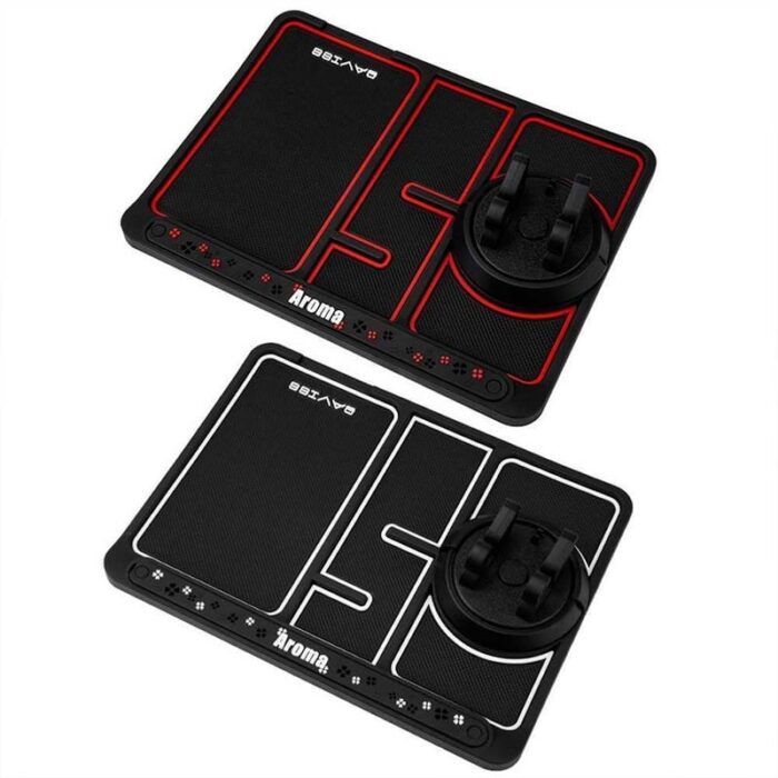 Non-Slip Phone Pad for 4-in-1 Car Multifunctional Mobile Holder, Parking Number Card, Perfume, and Mobile Mat 360 Degree Rotation and Number Plate - Image 6