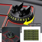 Non-Slip Phone Pad for 4-in-1 Car Multifunctional Mobile Holder, Parking Number Card, Perfume, and Mobile Mat 360 Degree Rotation and Number Plate - Image 15