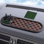 Non-Slip Phone Pad for 4-in-1 Car Multifunctional Mobile Holder, Parking Number Card, Perfume, and Mobile Mat 360 Degree Rotation and Number Plate - Image 12