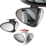 Car Blind Spot Mirror | 2 in 1 Wide Angle Mirror | 360 Rotation Adjustable Rear View Mirror 2pcs - Image 3