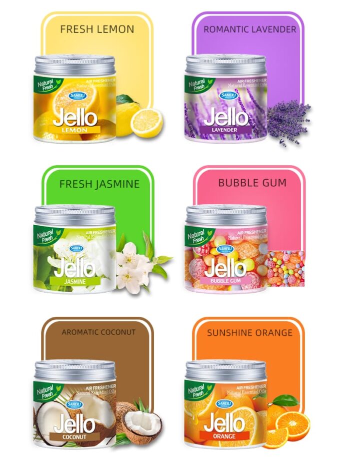 Jello Fresh Air Freshener – Natural Essential Oils for a Long-Lasting Fresh Aroma in Car, Office, and Home - Image 25