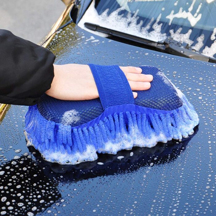 Car Washing Sponge Micro Fiber Foam Hand Mitts - Image 1