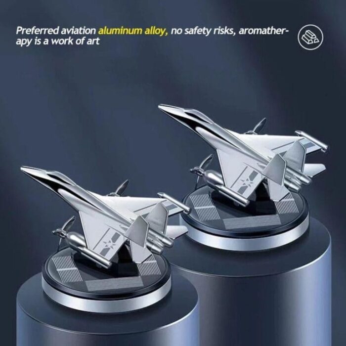 Solar Powered System Rotating Combat Aircraft Perfume And Showpiece - Image 4
