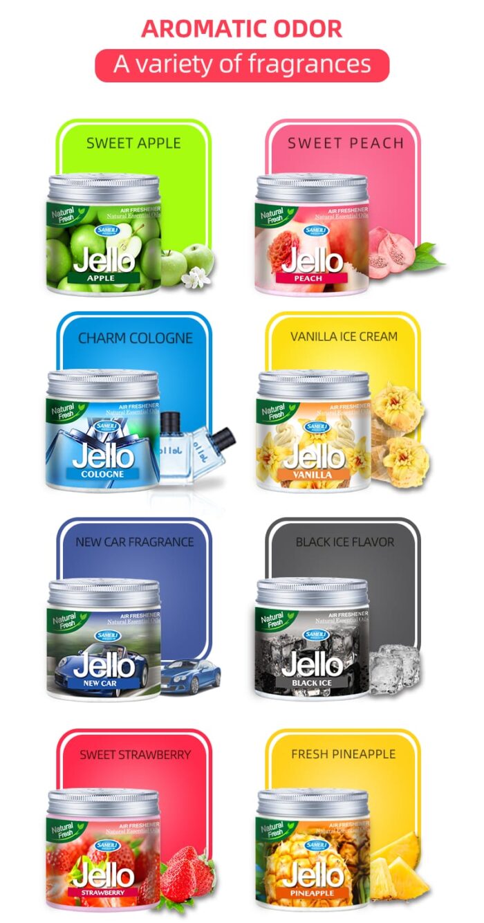 Jello Fresh Air Freshener – Natural Essential Oils for a Long-Lasting Fresh Aroma in Car, Office, and Home - Image 5