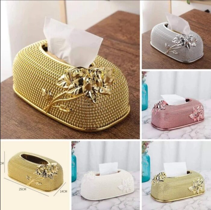 Luxury Drawout Tissue Box, European Style Tissue Box - Image 1