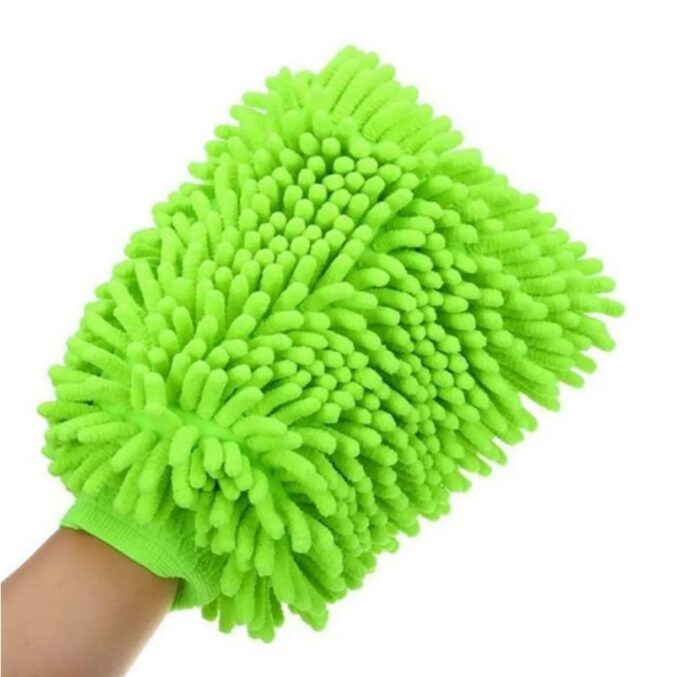 Ultra-Soft Microfiber Car 1-Washing Hand Gloves & 1-Hand Mitts for Scratch-Free Cleaning 2pcs Combo - Image 6