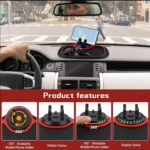 Non-Slip Phone Pad for 4-in-1 Car Multifunctional Mobile Holder, Parking Number Card, Perfume, and Mobile Mat 360 Degree Rotation and Number Plate - Image 37