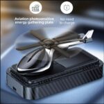Carbon Luxury Solar-Powered Car Helicopter Showpiece - 2-in-1 Dashboard Decor with Air Freshener - Image 4