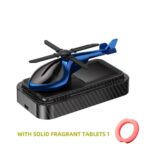 Carbon Luxury Solar-Powered Car Helicopter Showpiece - 2-in-1 Dashboard Decor with Air Freshener - Image 2