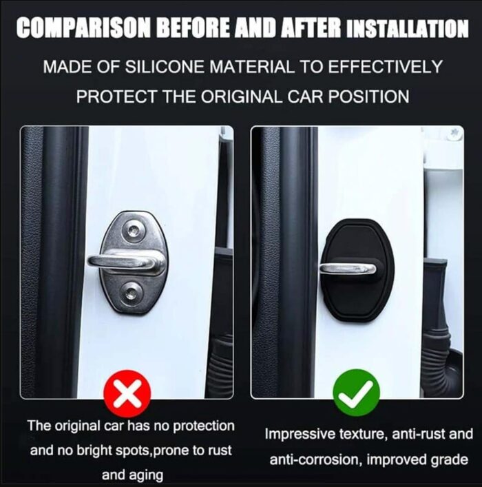 Door Lock Cover High-Quality Maximum Protection for Door Lock-4pcs Set - Image 7