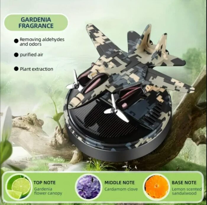 Luxurious Car Solar Aircraft Perfume and Showpiece – Airplane Helicopter Car Aromatherapy Long-lasting Perfume - Image 3