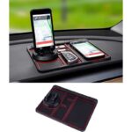 Non-Slip Phone Pad for 4-in-1 Car Multifunctional Mobile Holder, Parking Number Card, Perfume, and Mobile Mat 360 Degree Rotation and Number Plate - Image 25