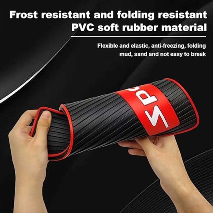 High-Quality Car Silicon Rubber Mudguard Car TRD Carbon Fiber 4PCS – Universal Fit, Flexible Design and Long-Lasting Performance - Image 3