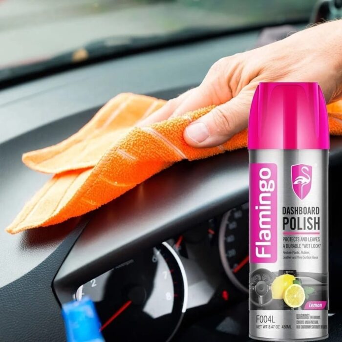 Flamingo Dashboard Polish 450ml – Shiny Interior Finish - Image 1