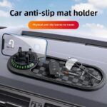 Non-Slip Phone Pad for 4-in-1 Car Multifunctional Mobile Holder, Parking Number Card, Perfume, and Mobile Mat 360 Degree Rotation and Number Plate - Image 30