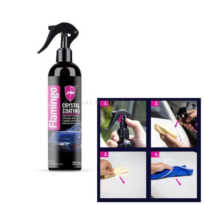 Flamingo Crystal Coating 250ml – Nano Ceramic Paint Protection - Image 3