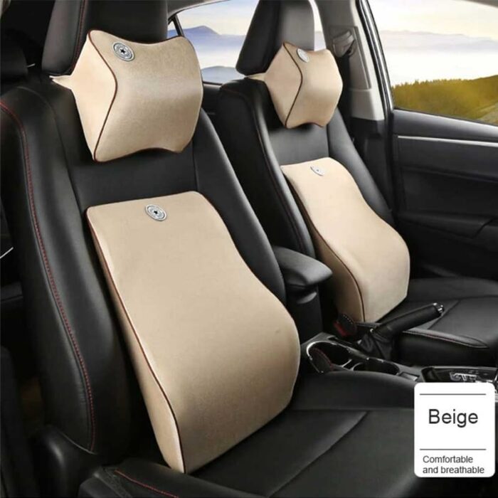 Car Back and Neck Support Pillow | Back Support Memory Foam – Ultimate Driving Comfort - Image 7
